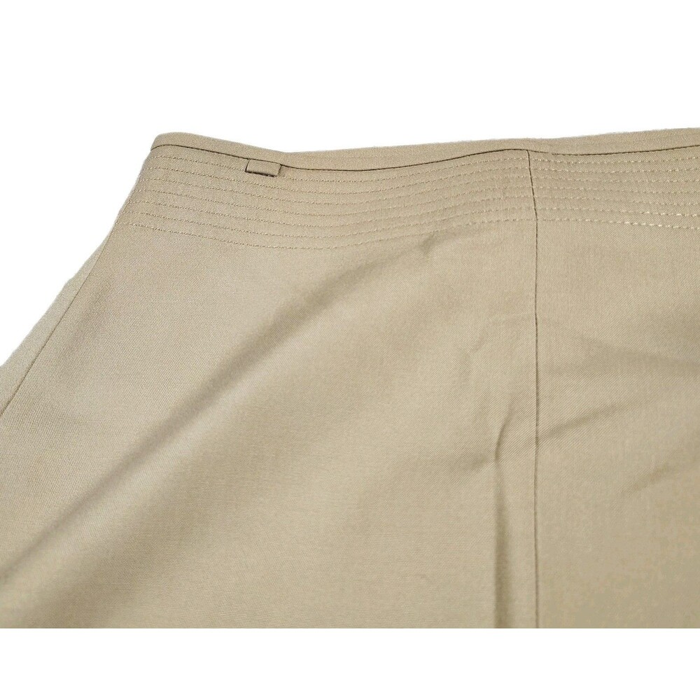 Coach 100% Wool Skirt Straight Camel Tan Size 0 Office Workers Quiet Luxury - Picture 3 of 8